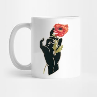 Gilded Hands - Poppy (Dark Version) Mug